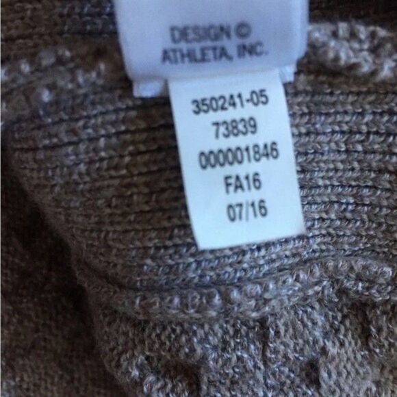 Athleta Merino Wool Blend Knit Sweater Pullover Tunic W/Side Splits - Picture 9 of 12